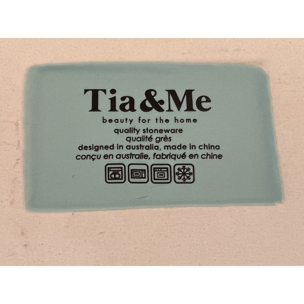 'Treat Yourself' Stoneware Loaf Pan Turquoise Bread Baking Dish Tia And Me - Picture 7 of 7
